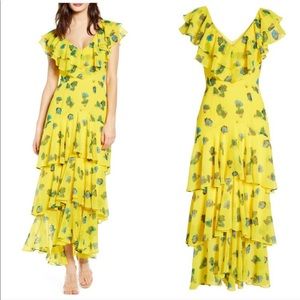 NWT WAYF Chelsea Tiered Ruffle Maxi Dress